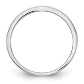 14K White Gold Blue Diamond Band - 7